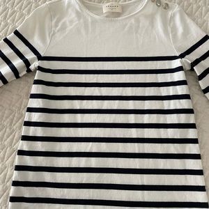 Sezane striped long sleeve shirt
